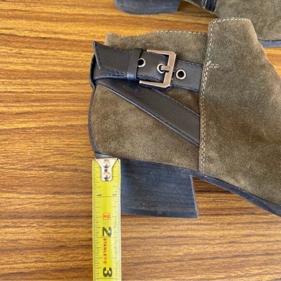 AQUATALIA Farin Olive Green BuckleBooties 8 - Picture 12 of 12